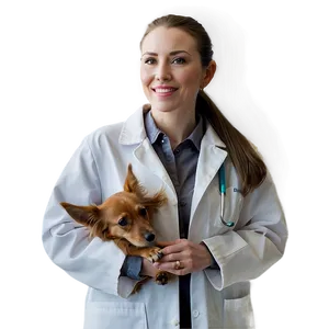 Female Veterinarian Portrait Png 06282024 PNG image