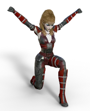 Female Warrior Character Pose