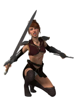Female Warrior With Sword