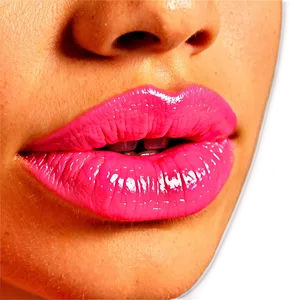 Feminine Pink Lips PNG Khj