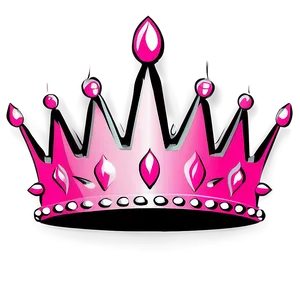 Feminine Queen Crown Silhouette PNG 06292024 PNG
