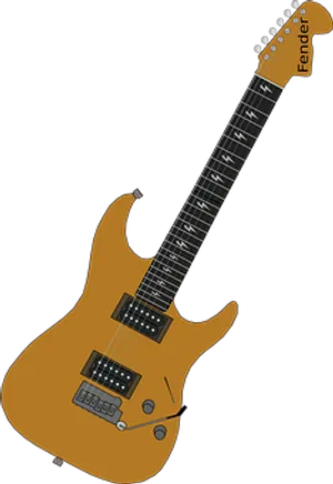 Fender Electric Guitar Illustration