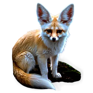 Fennec Fox Black And White Sketch Png Nac69 PNG image