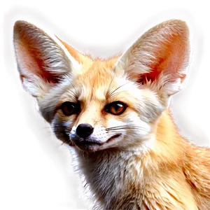 Fennec Fox D PNG image