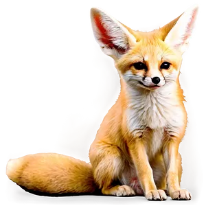Fennec Fox In Moonlight PNG Pyj