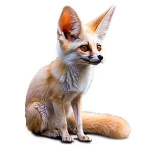 Fennec Fox Staring Intently PNG 06262024