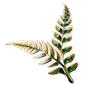 Fern Leaf With Sparkles PNG Iqf