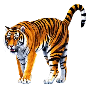 Ferocious Bengal Tiger Png 06252024 PNG image