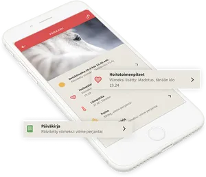 Ferrari Horse Health App Screen PNG image