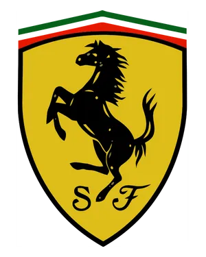 Ferrari Logo Prancing Horse PNG image