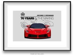 Ferrari70 Years In The Making Artwork PNG image