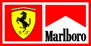 Ferrariand Marlboro Logos PNG image