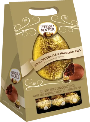 Ferrero Rocher Easter Egg Packaging PNG image