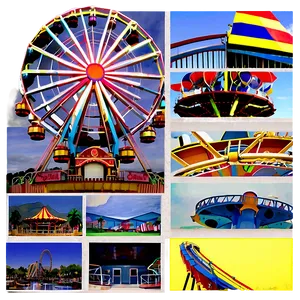 Ferris Wheel In Amusement Park Png 90 PNG image