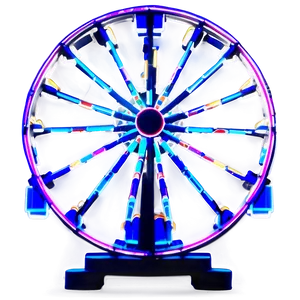 Ferris Wheel Neon Sign Png 6 PNG image