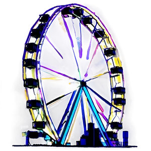 Ferris Wheel Sunset Silhouette Png 18 PNG image