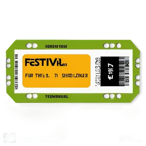 Festival Entry Ticket Png 05252024 PNG image