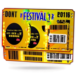 Festival Entry Ticket Png Hub6 PNG image