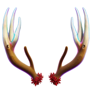 Festive Antler Decor PNG Xmo