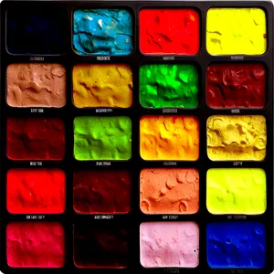 Festive Art Palette PNG Uov