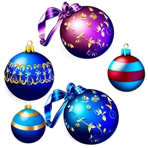 Festive Baubles Clipart PNG 06292024 PNG
