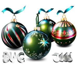 Festive Baubles Clipart PNG 68 PNG