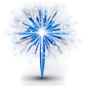 Festive Blue Sparkle PNG 06262024