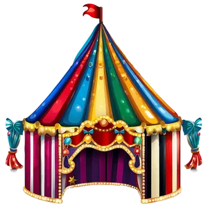 Festive Carnival Tent Design Png Weh PNG image