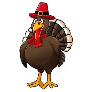 Festive Cartoon Turkey Drawing Png 92 PNG image