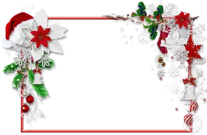 Festive Christmas Frame Decoration.png PNG image