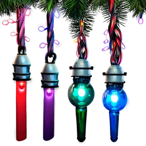 Festive Christmas Lights PNG 42