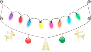 Festive Christmas Lightsand Decorations
