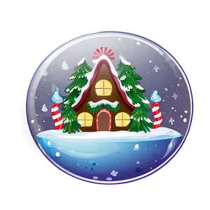 Festive Christmas Snow Globe Png 06252024 PNG image