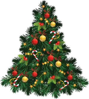 Festive Christmas Tree Decoration