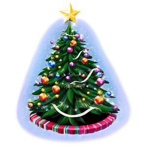 Festive Christmas Tree PNG Xrj4 PNG