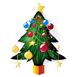 Festive Christmas Tree Transparent Png 87 PNG image