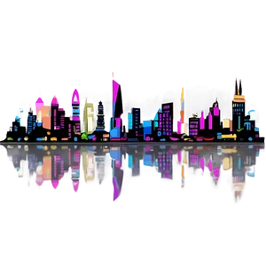 Festive City Skyline PNG Bxl PNG