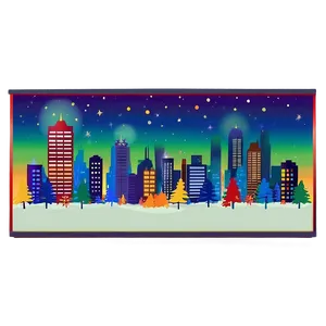 Festive City Skyline Png Ubm75 PNG image