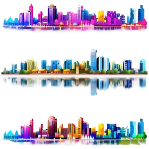 Festive City Skyline PNG Ymu PNG