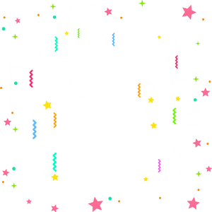 Festive Confetti Background PNG image