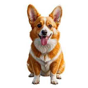 Festive Corgi PNG Twf PNG