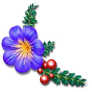 Festive Corner Flower PNG Fij