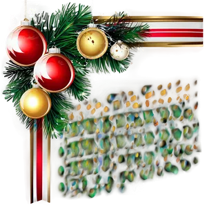 Festive Corner Vector Decorations Png Uwm PNG image