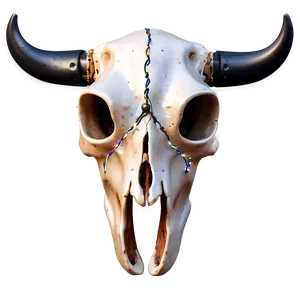 Festive Cow Skull With Lights PNG Hui27 PNG