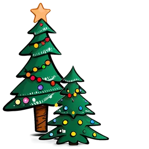 Festive Cute Christmas Tree Design Png 23 PNG image