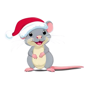 Festive Cute Rat PNG Mcn81 PNG