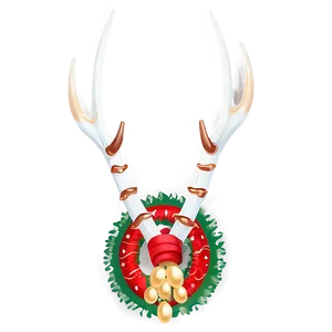 Festive Deer Antler Decoration PNG 21 PNG
