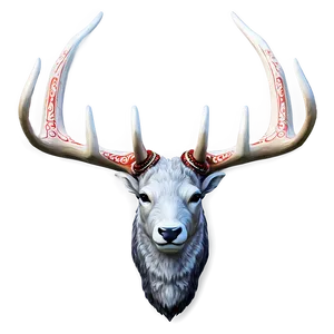 Festive Deer Antler Decoration PNG Atr93 PNG