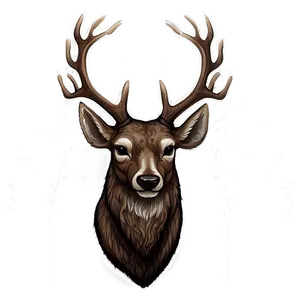 Festive Deer Head Holiday Decor Png Rvr PNG image