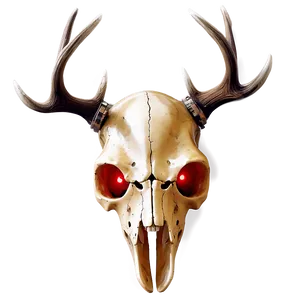 Festive Deer Skull With Lights PNG Lbc57 PNG